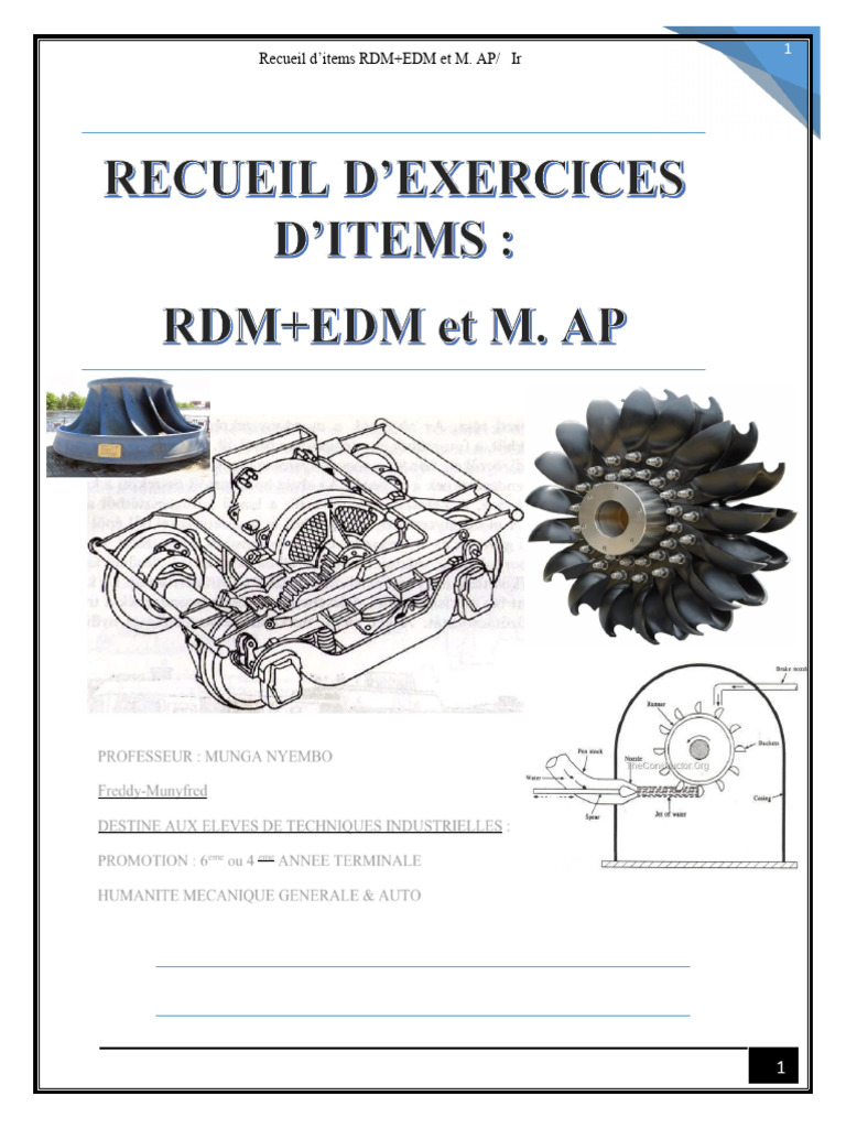 Item-RDM+EDM ET MAP | PDF | Flexion (matériau) | Résistance des matériaux