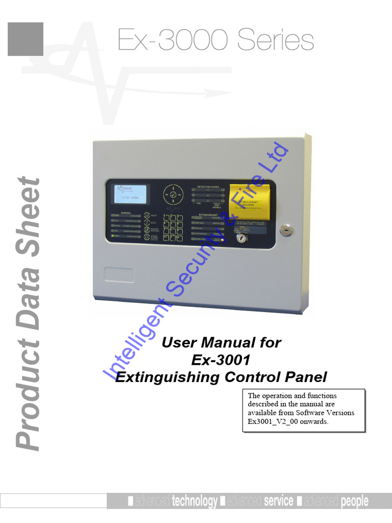 Advanced Electronics Ex 3001 Control Panel User Manual - Textmark | PDF ...