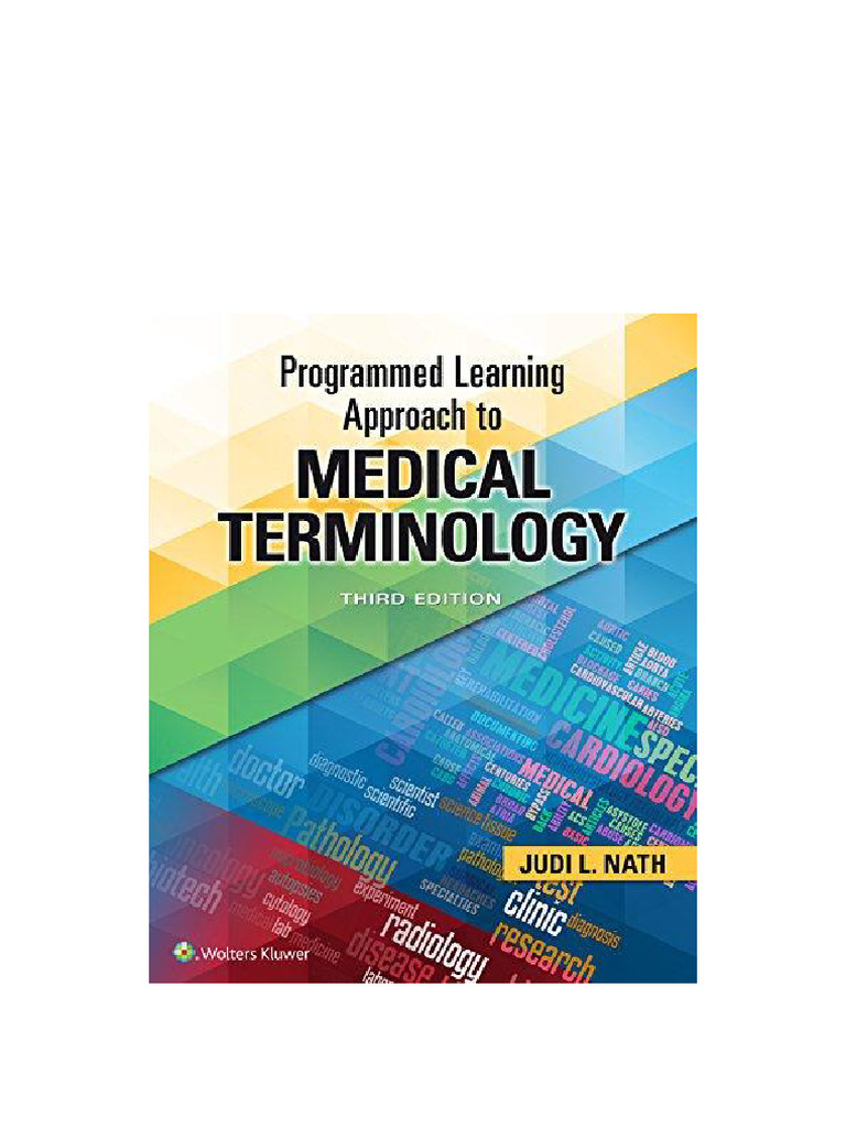 Programmed Learning Approach To Medical Terminology 3rd Edition No ...