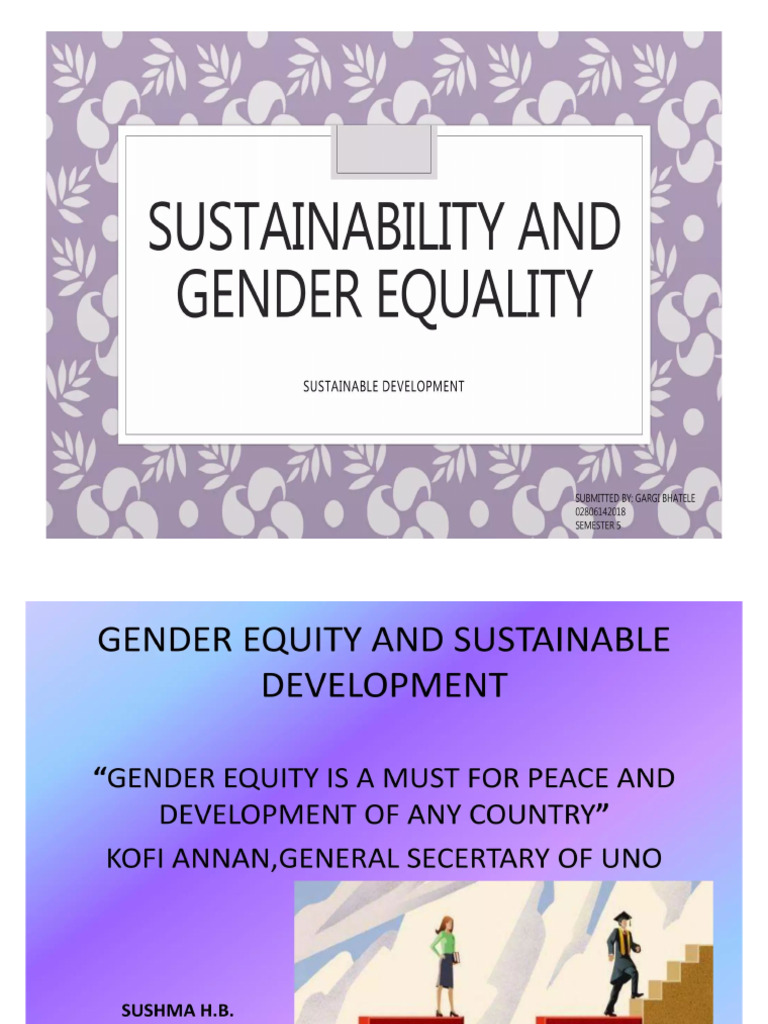 Sustainability Gender Equality | PDF