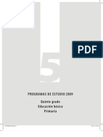 Programa Estudio 5to 2009