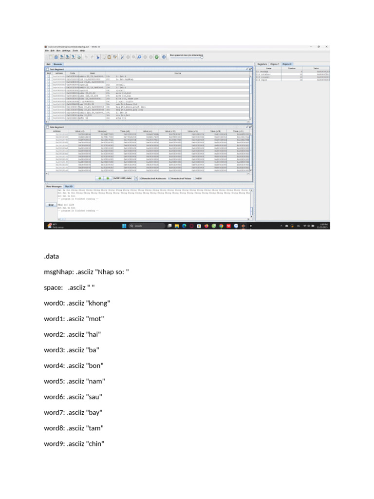 Bai Tap Assembly | PDF