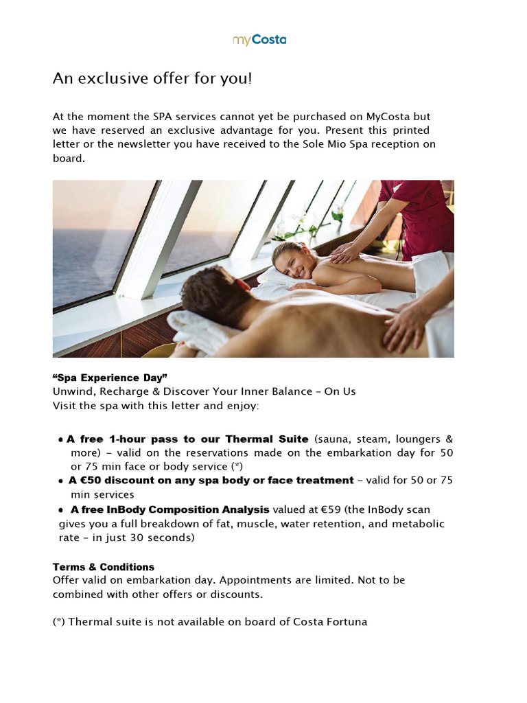 Spa Experience Day ENG Final | PDF