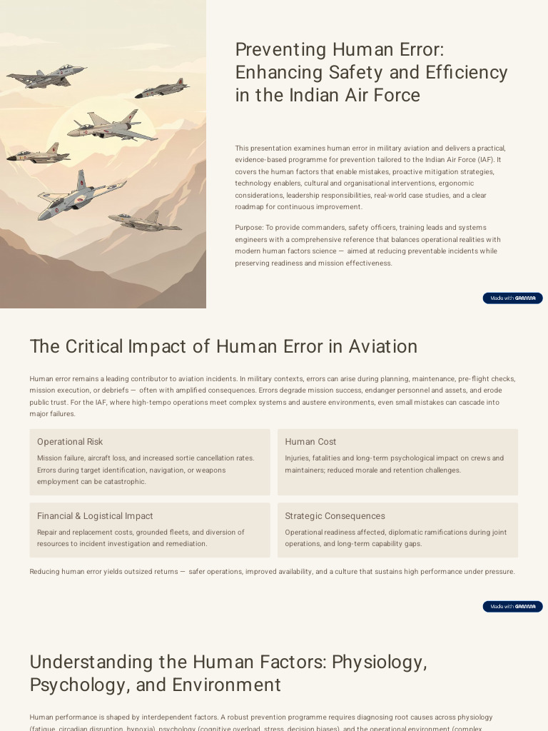Preventing Human Error Enhancing Safety and Efficiency in The Indian ...