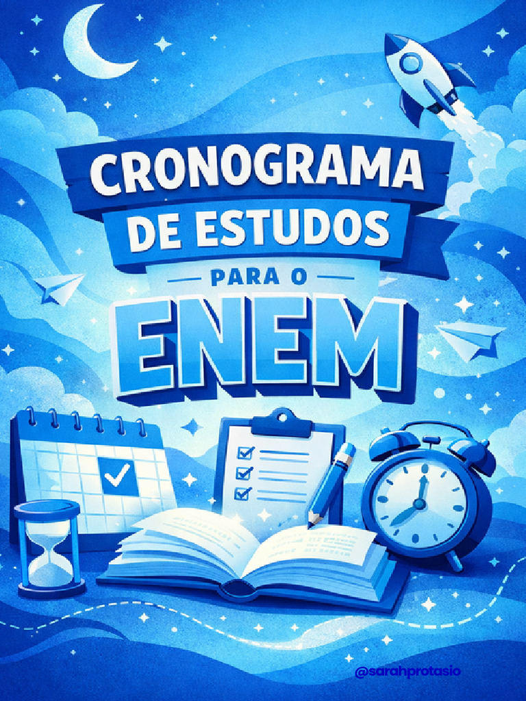 Cronograma de Estudos 2026 @sarahprotasio - 251218 - 194549 | PDF ...