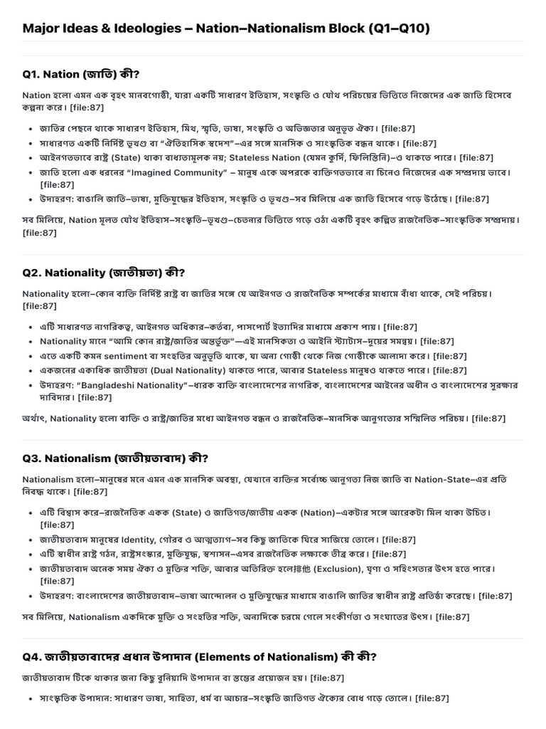 Major Ideas & Ideologies | PDF