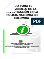 Guía investigación Policía Nacional Colombia