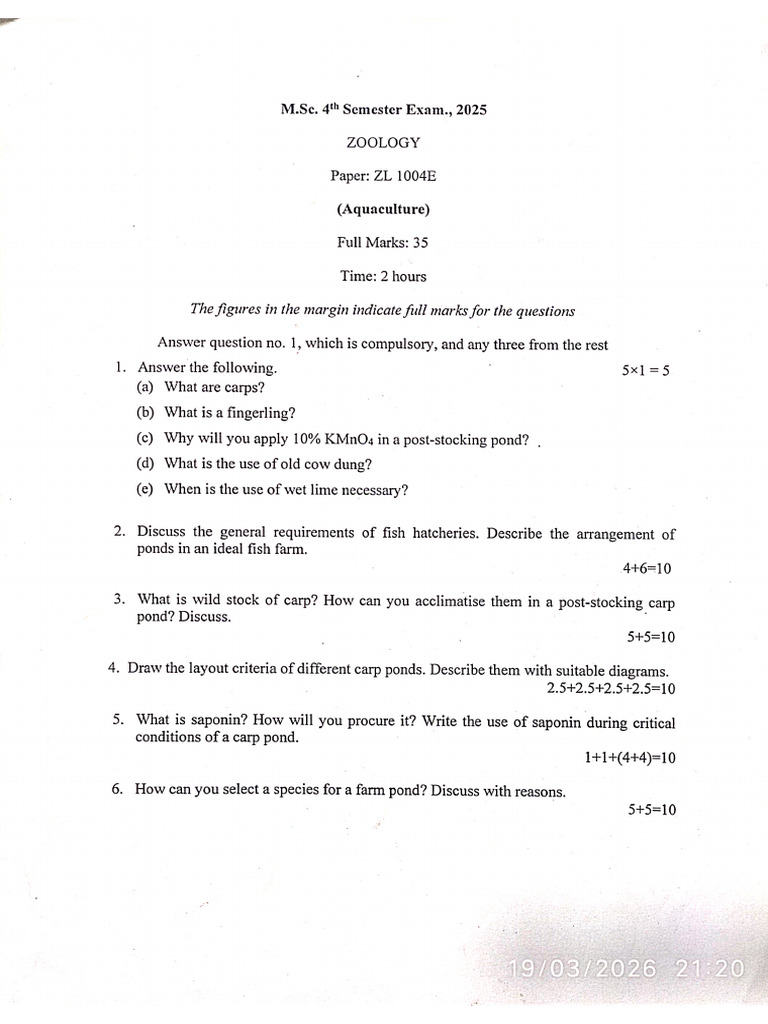 4th Sem Question Paper | PDF