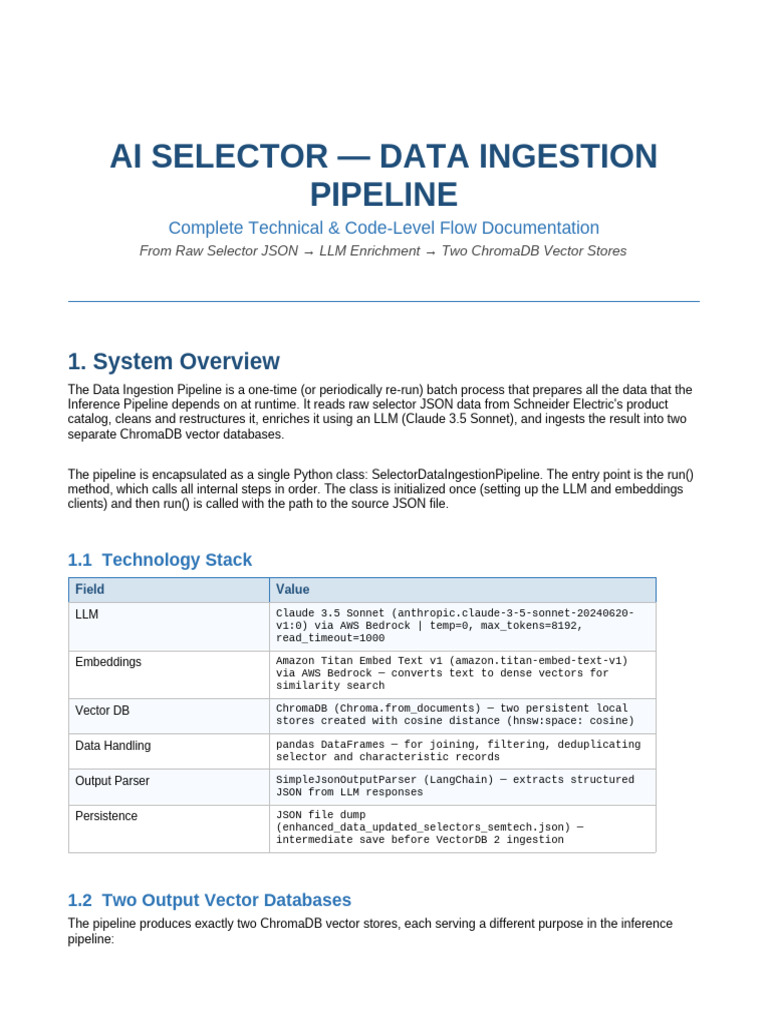 AI Selector Data Pipeline Documentation | PDF | Information Retrieval ...