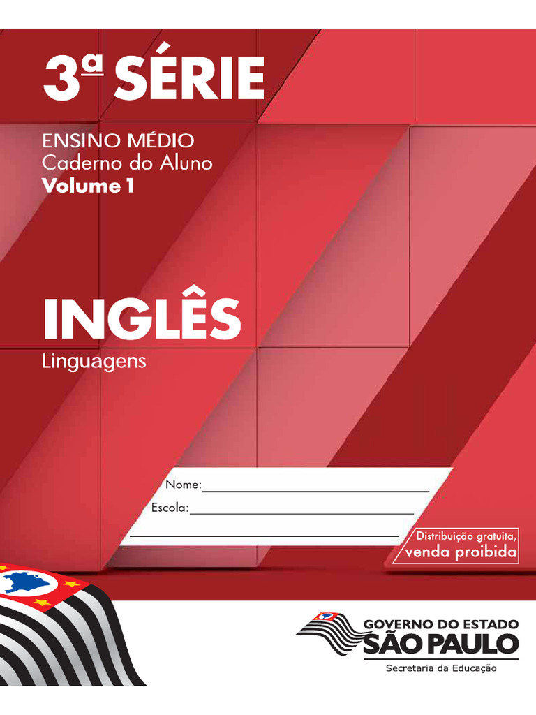 Caderno Do Aluno Ingles 3 Ano Vol 1 | PDF