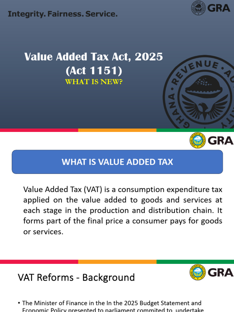 VAT ACT 1151 - WHAT IS NEW Share | PDF | Taxes | Value Added Tax