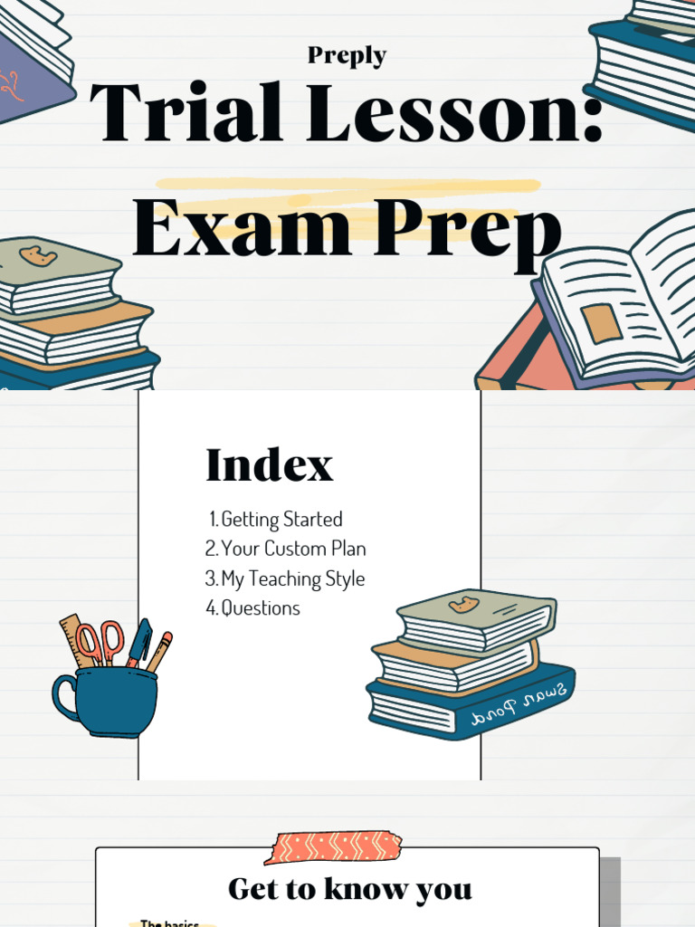 Trial Lesson - Exam Prep | PDF | Learning | Human Communication