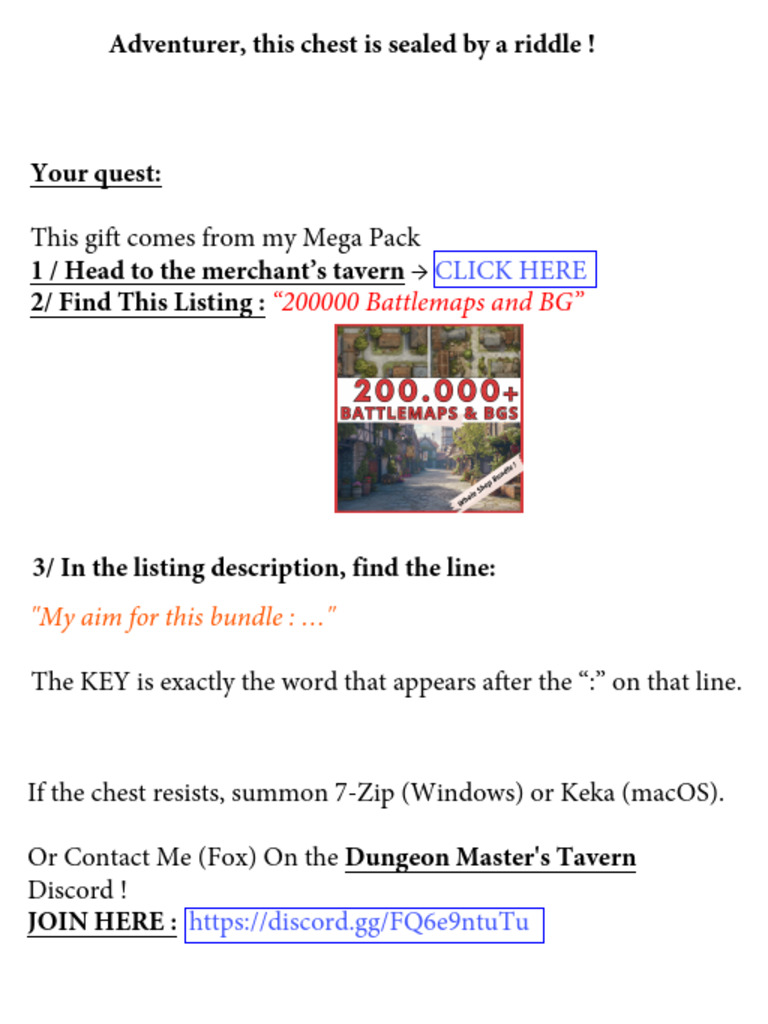 Freebies Maps-How To Open The Chest | PDF