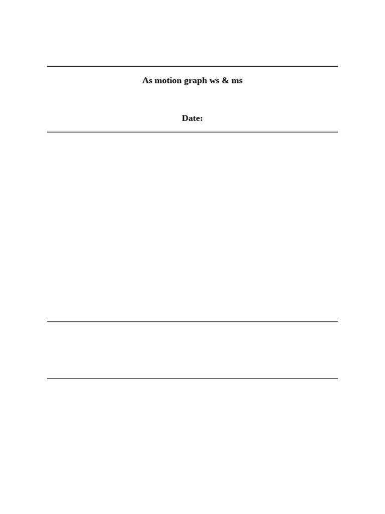 As Motion Graphs Ws | PDF | Acceleration | Velocity