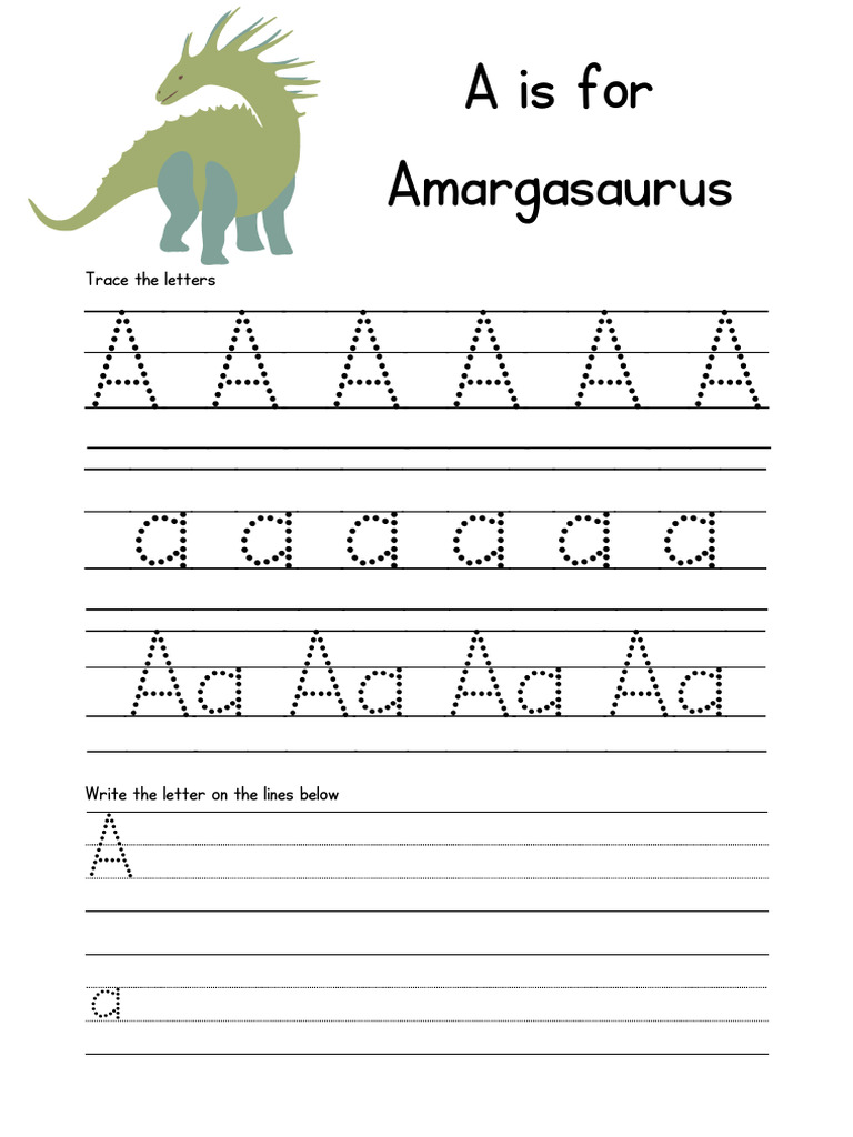 Dinosaur Writing Worksheets | PDF | Languages | Foreign Language Studies