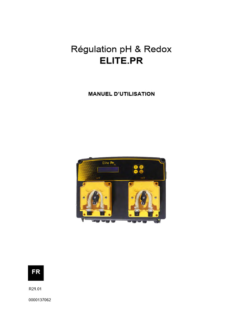 Régulation PH & Redox: Elite - PR | PDF | Solution tampon | Ph