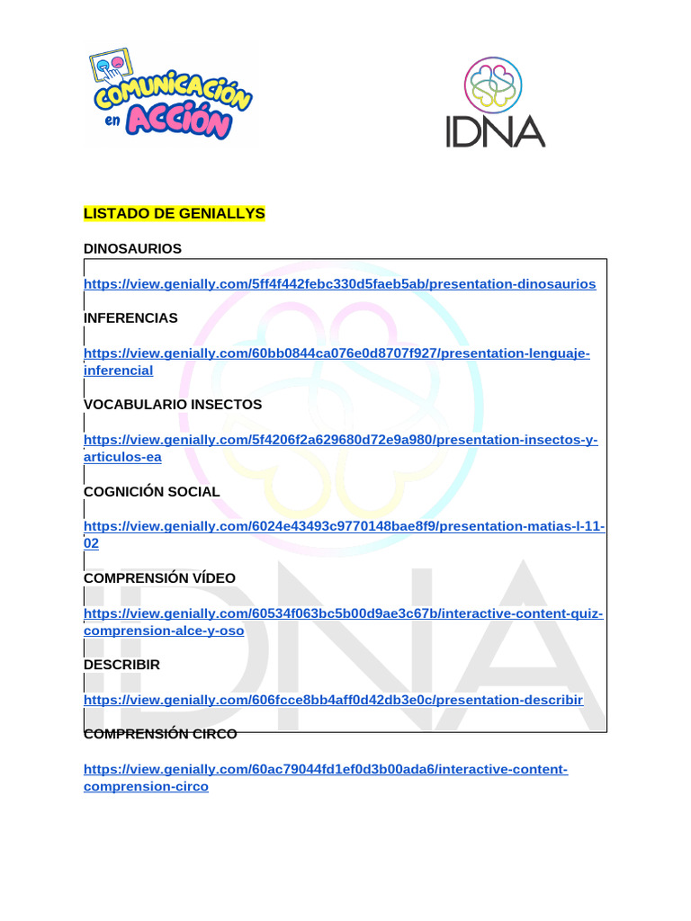 Genially S | PDF