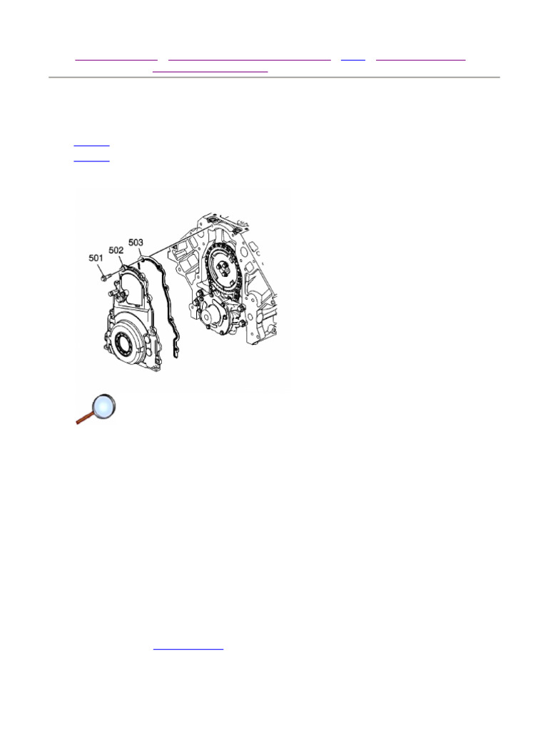 Engine Front Cover Installation (First Design) | PDF | Mechanical ...