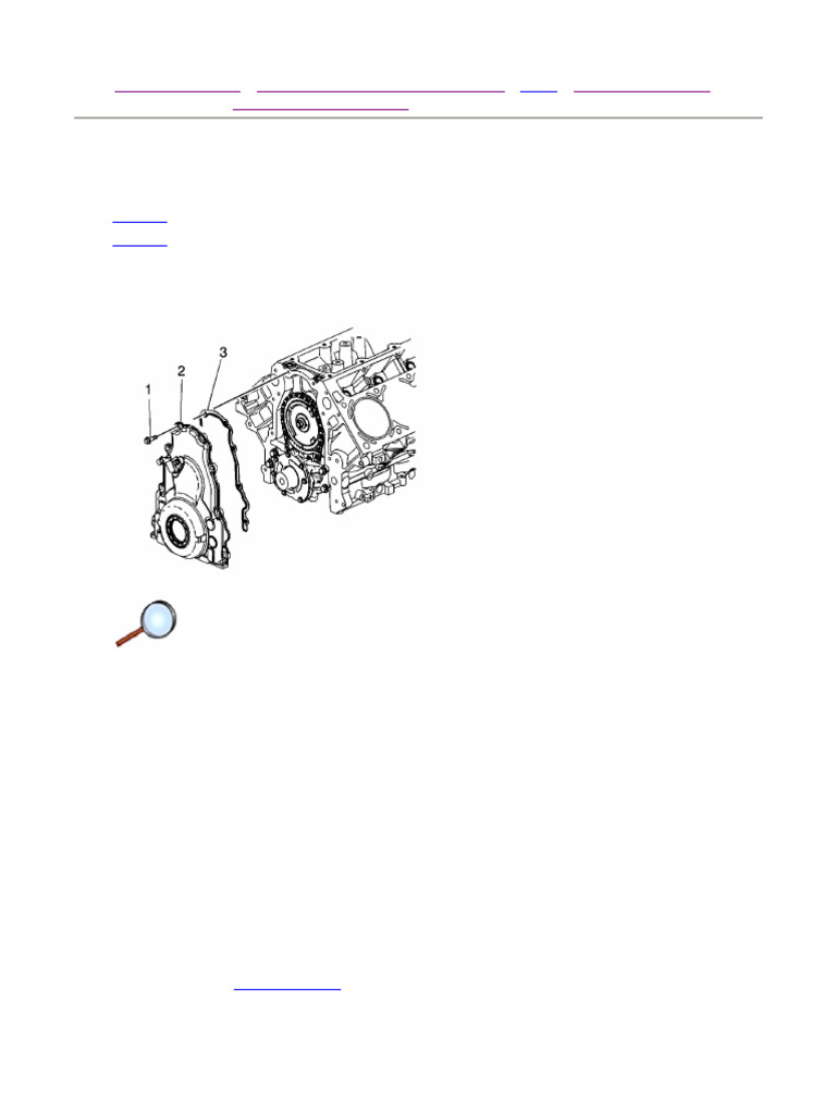Engine Front Cover Installation (Second Design) | PDF | Screw ...