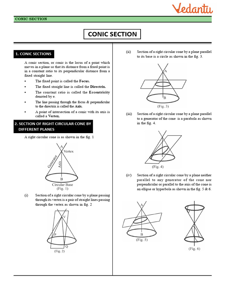 Conic | PDF | Ellipse | Perpendicular