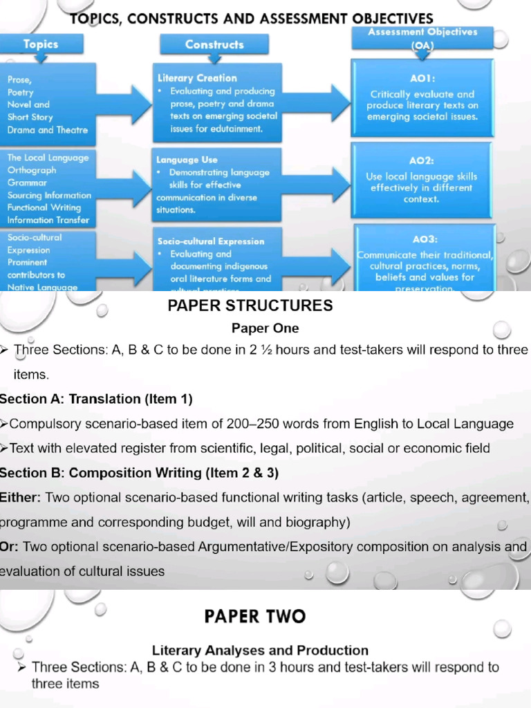Uace Local Language Assessment | PDF