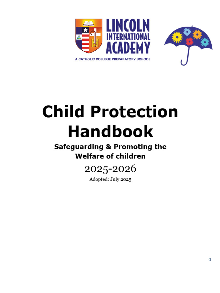 Lia Child Protection Handbook 2025-2026 | PDF | Child Abuse | Child ...