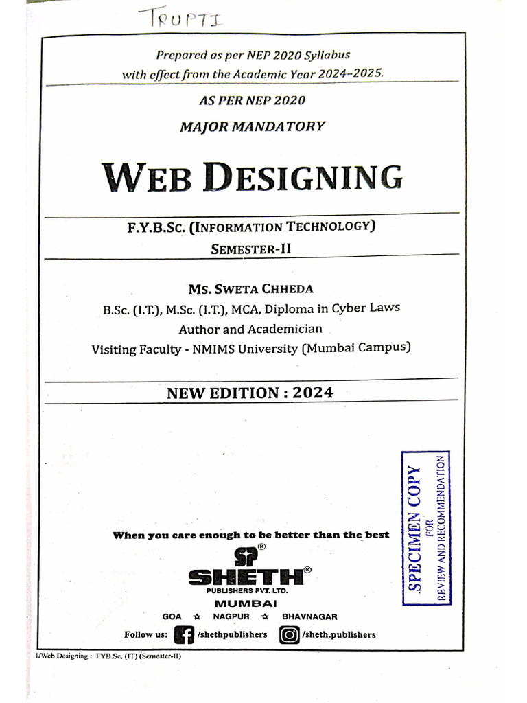 Web Designing Text Book | PDF