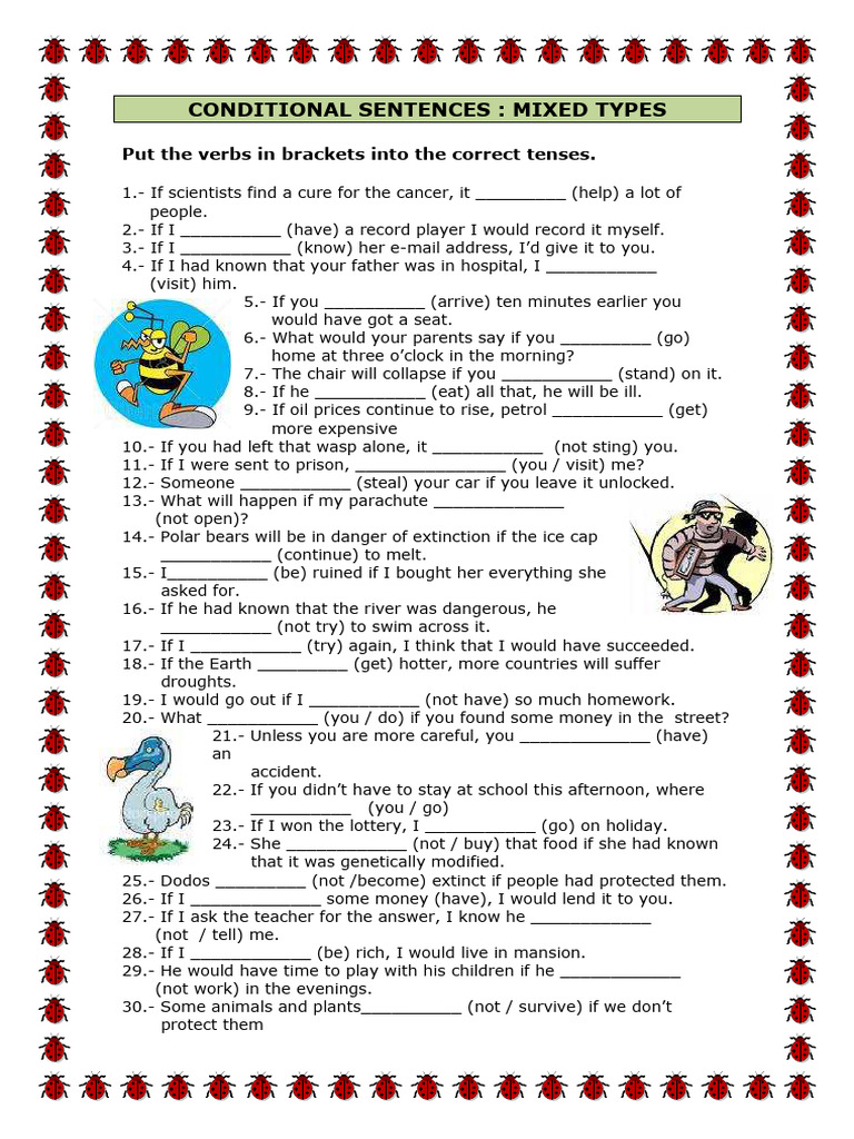 Conditional Sentences Mixed Types II | PDF | Chess Theory | Linguistics