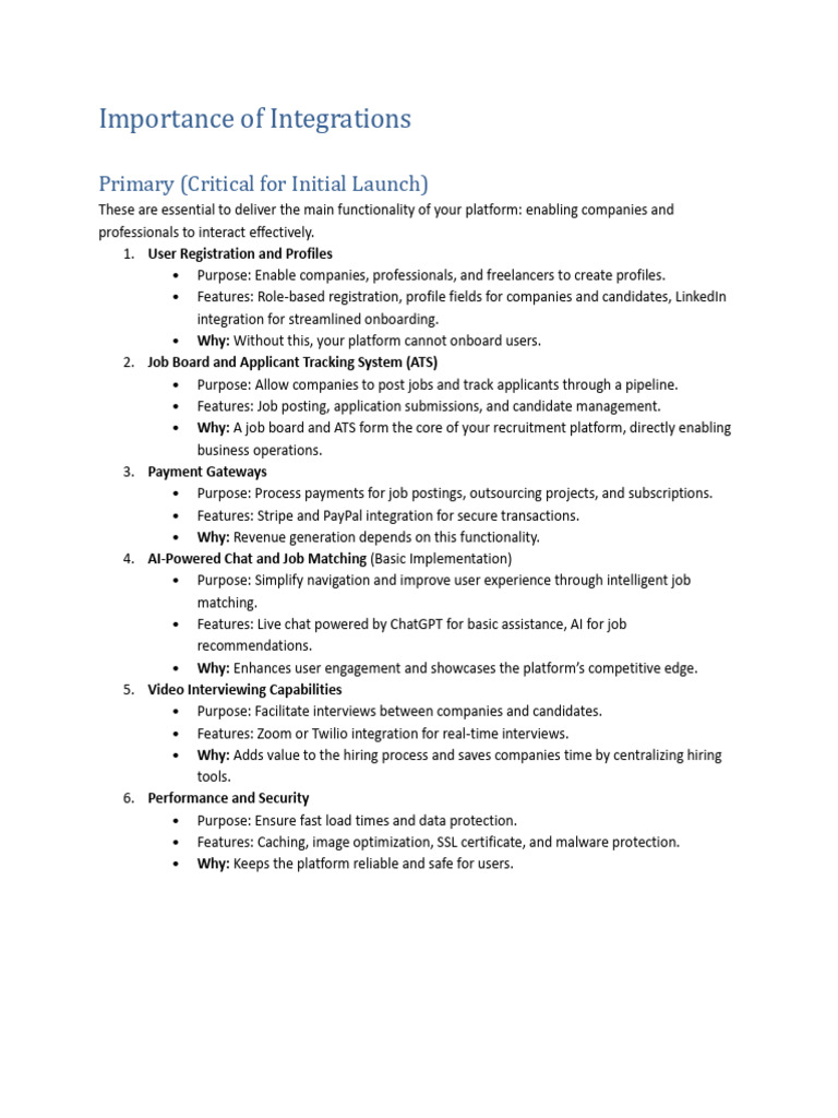 Importance of Integrations | PDF | Search Engine Optimization ...