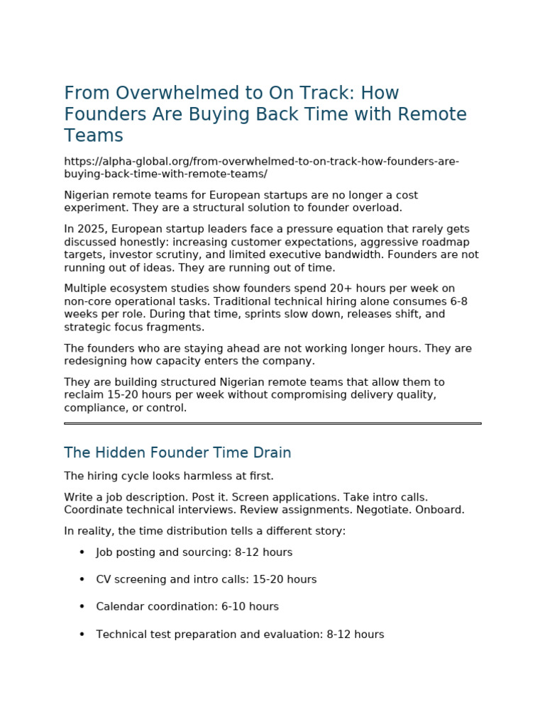 From Overwhelmed To On Track | PDF | Startup Company | Small Business ...