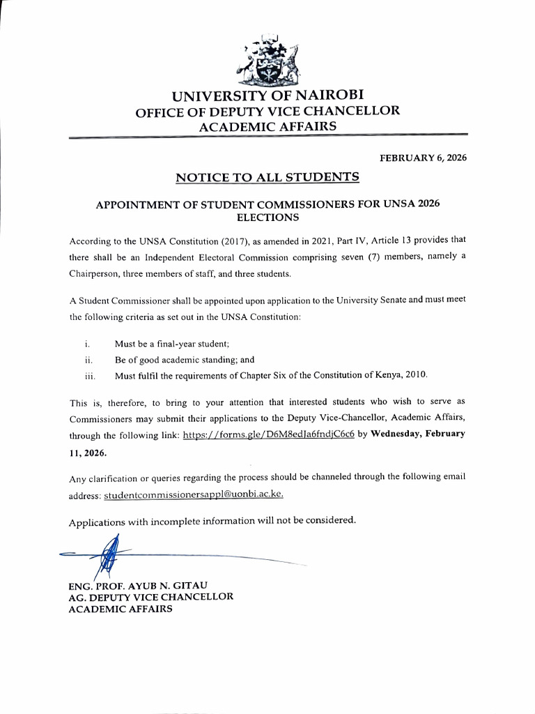 Notice To All Students | PDF