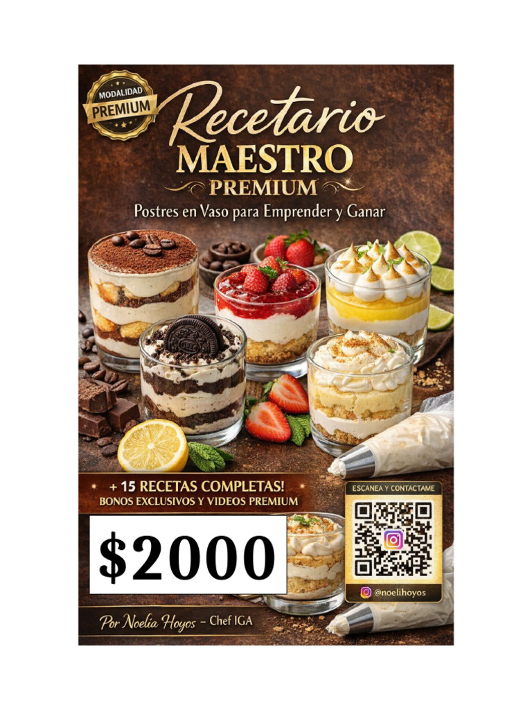 Recetariopostresen Vaso | PDF | Tarta de queso | Postres