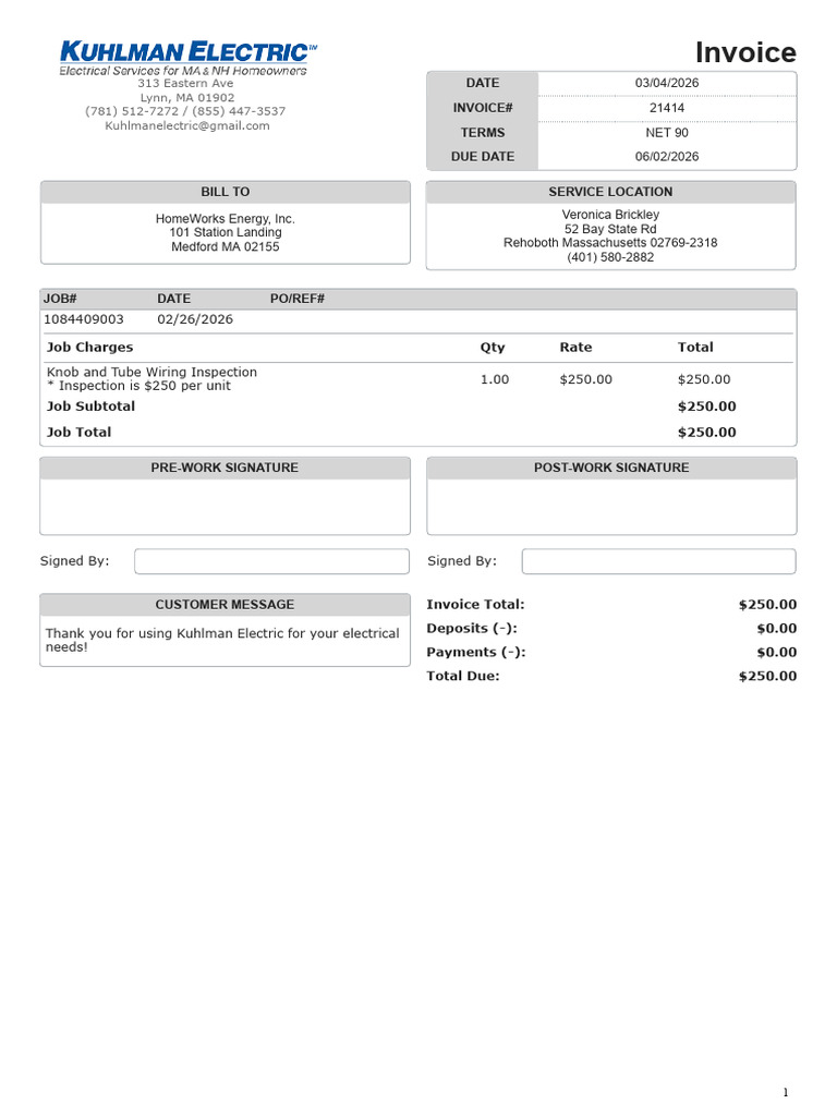 Invoice 21414 | PDF