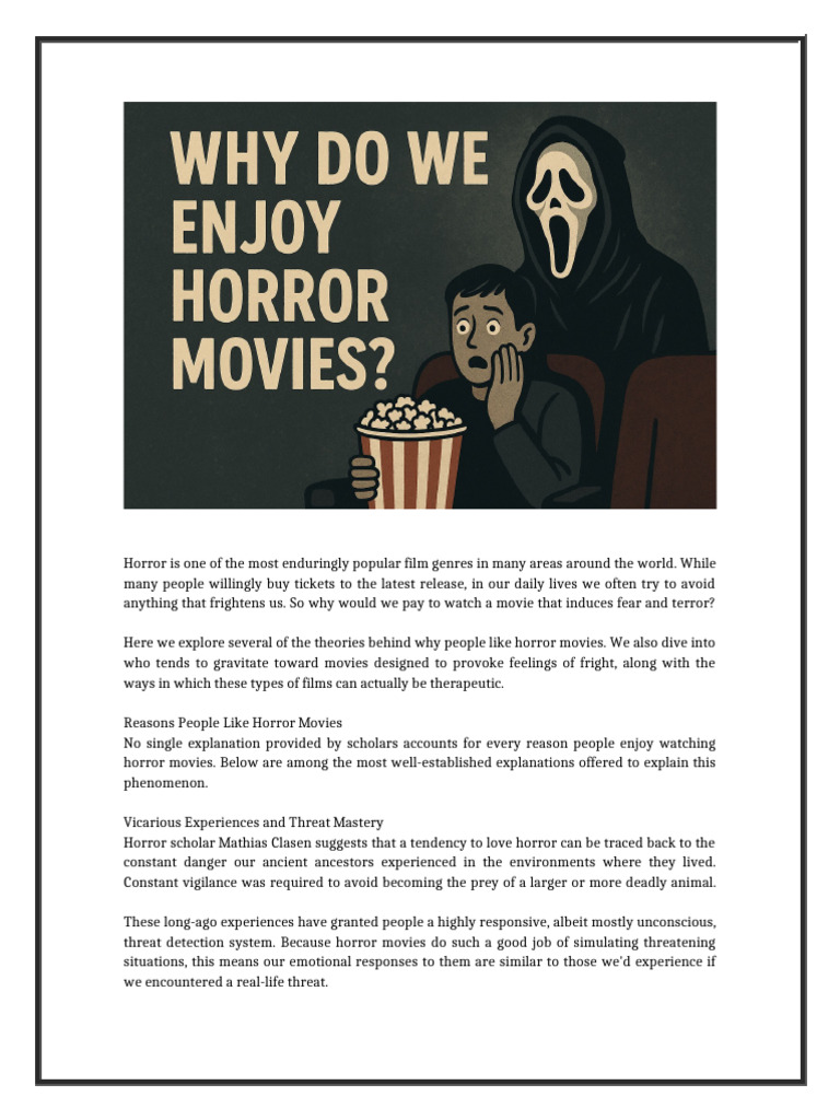 Horror Movies | PDF | Horror Films | Fear