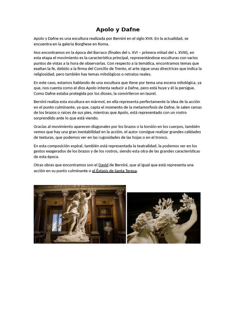 Apolo y Dafne | PDF
