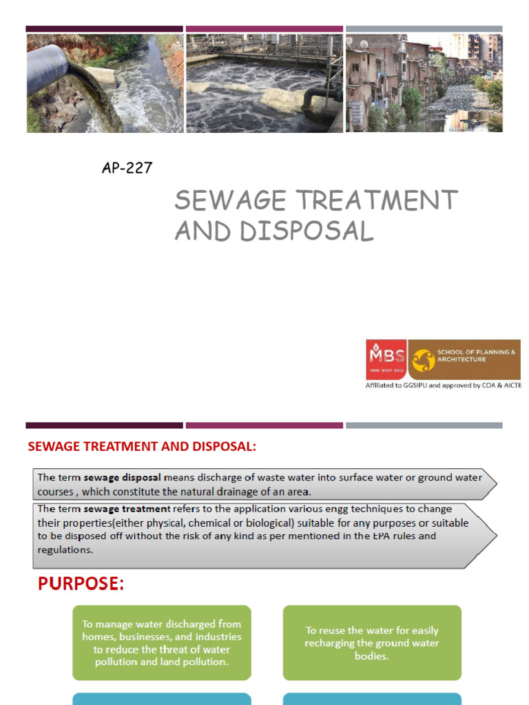 06-7 - Sewage Treatment - Disposal | PDF | Sewage Treatment | Sewage