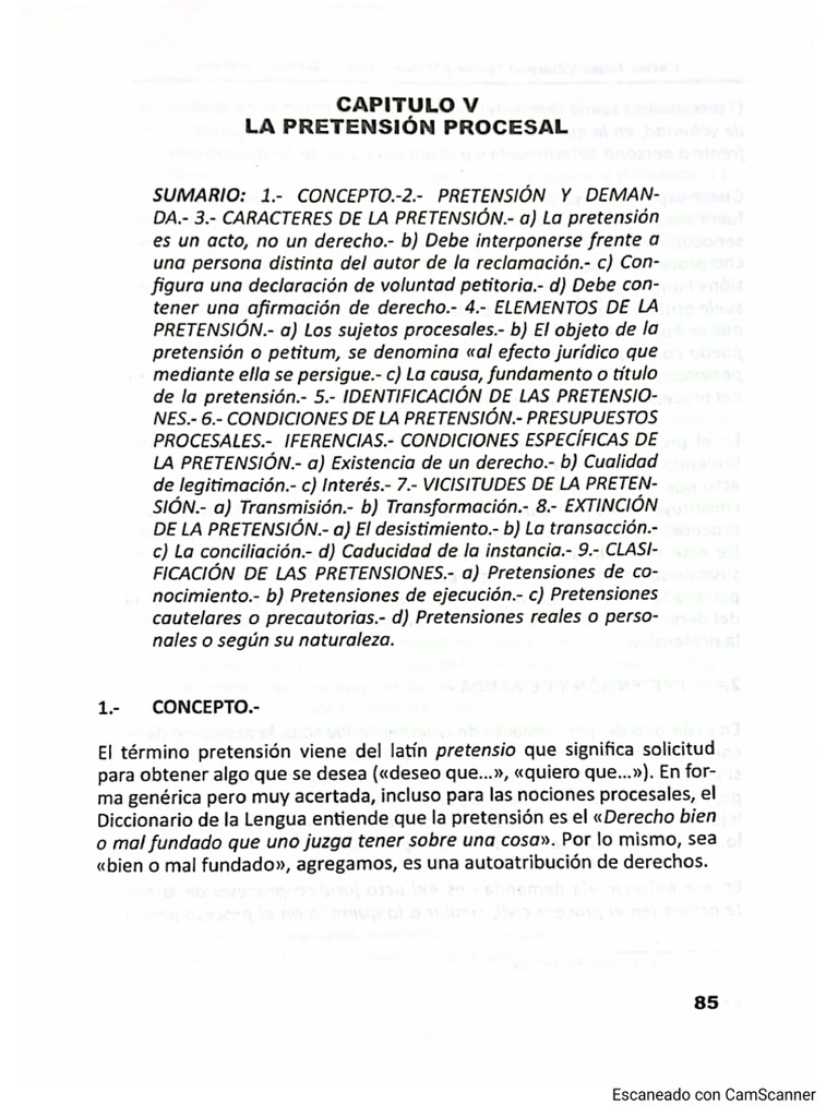 La Pretensión Procesal | PDF