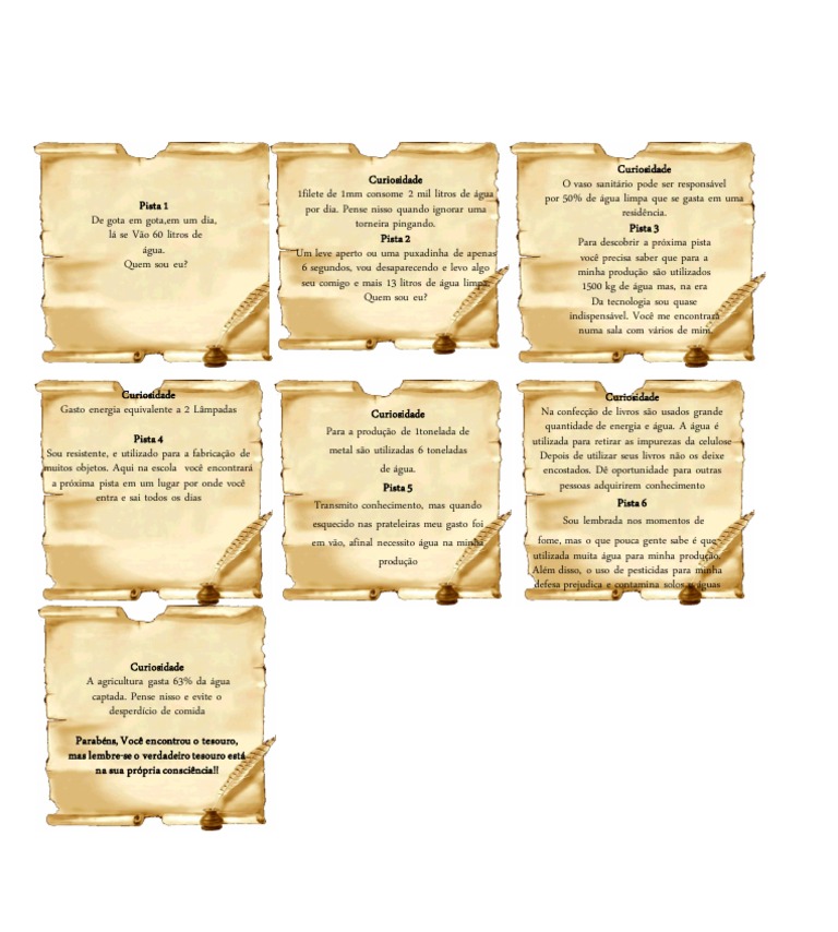 Pistas Caça Ao Tesouro Ecologico | PDF | Natureza