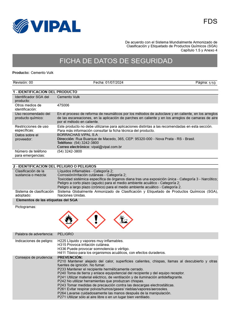 4 - Cola-Vulk-Esp | PDF | Agua | Combustión