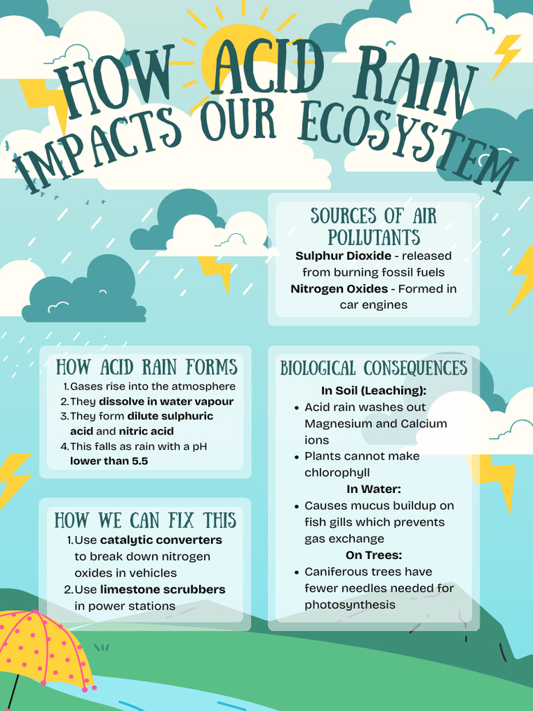 Blue Illustrated Rain Benefits Poster | PDF