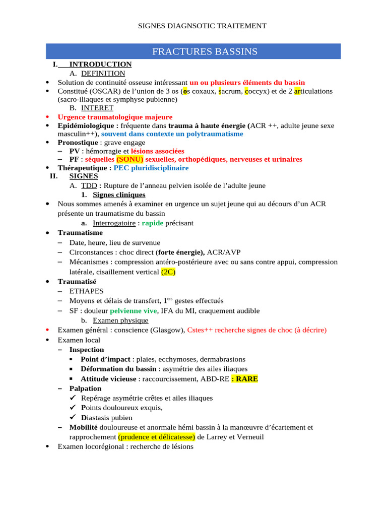 Fracture Bassin Zale Version Finale | PDF