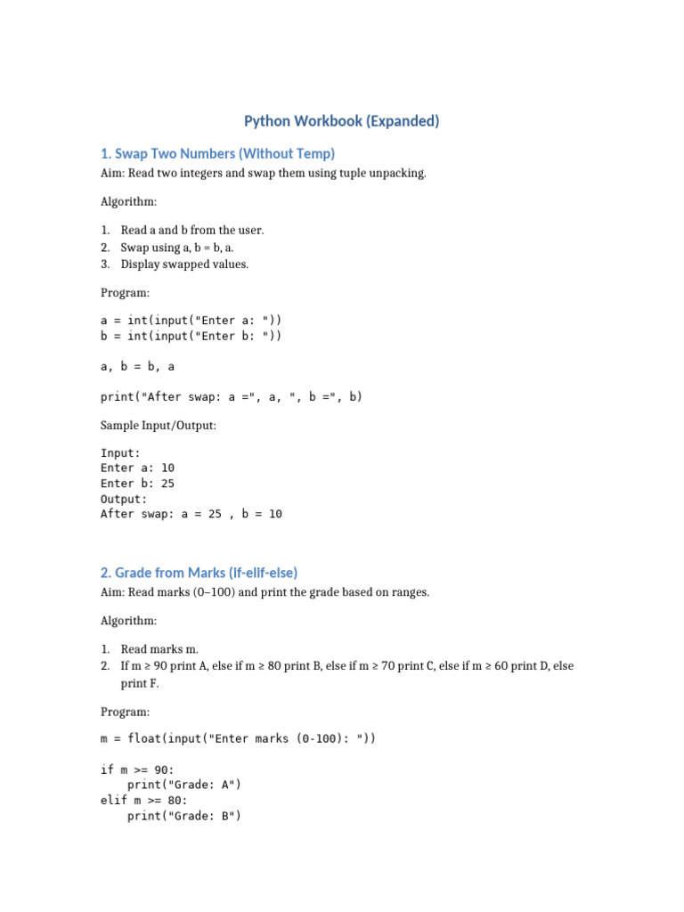 Practice Sheet-1 With Excersize | PDF