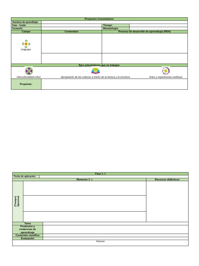 Planeacion Proyectos de Aula 2024 | PDF | Aprendizaje | Cognición