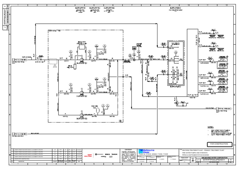 WTP PTP 04 J Pid 0011 - 4 - Fire Water Pumps and Hydrants | PDF
