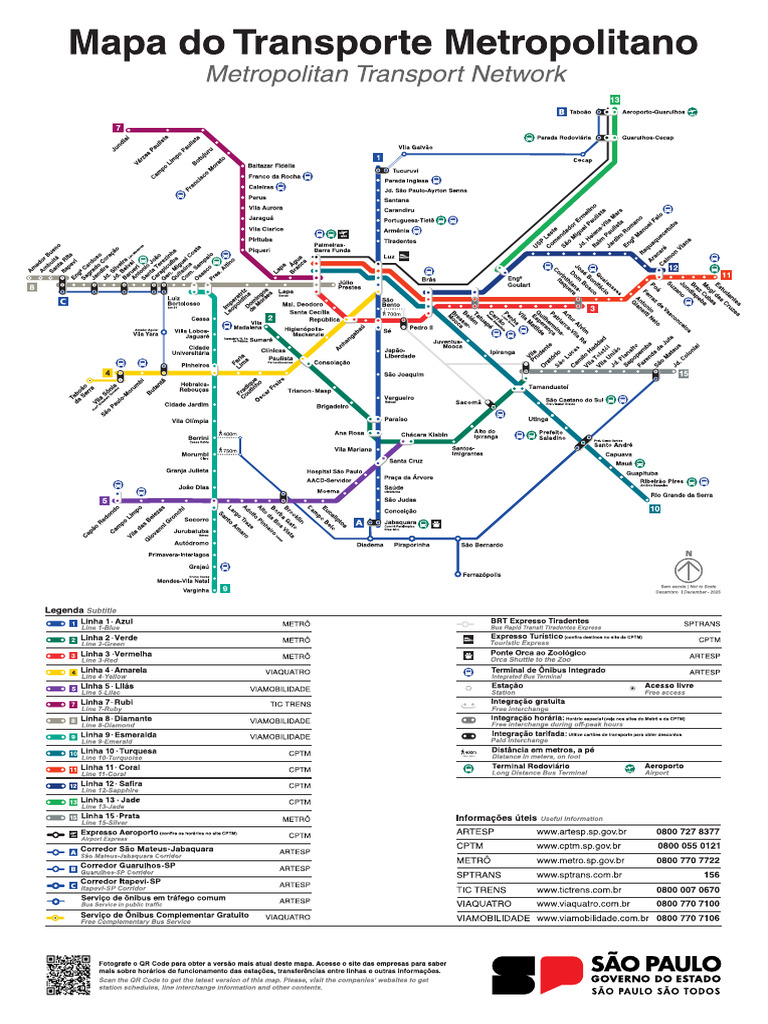 Mapa Do Metro SP Atualizado | PDF