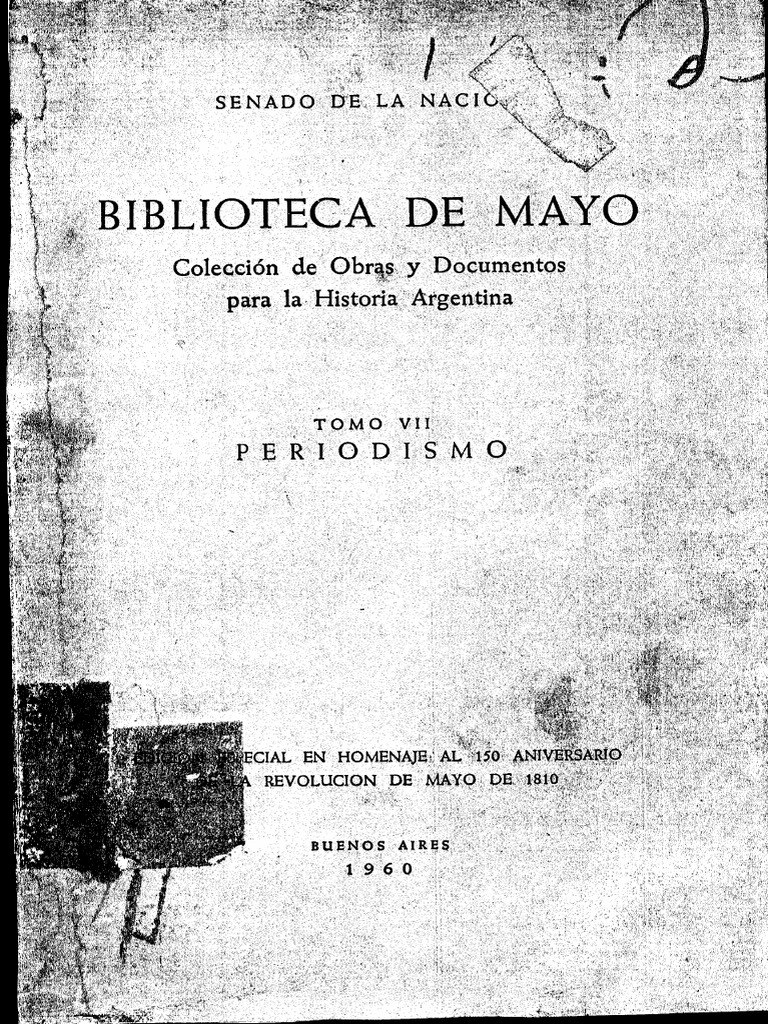 El Censor, Biblioteca de Mayo Tomo VII | PDF