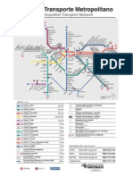 Mapa Da Rede Metro