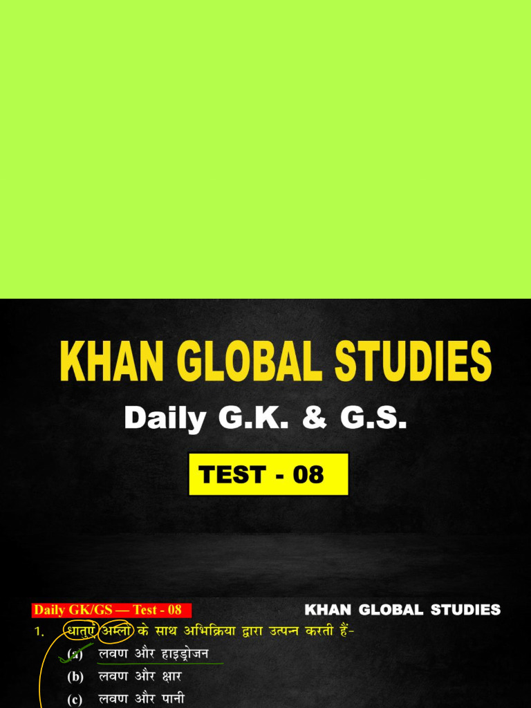 Test 08 Solution | PDF