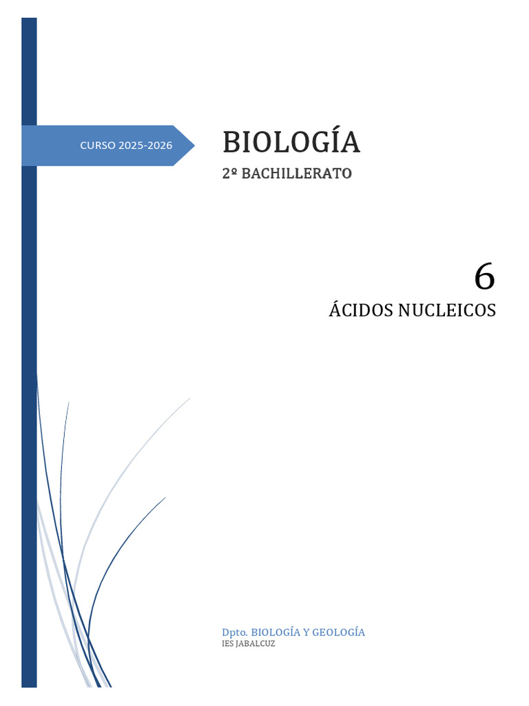 Tema 6 Ácidos Nucleicos (MOD) | PDF | Rna | Adn