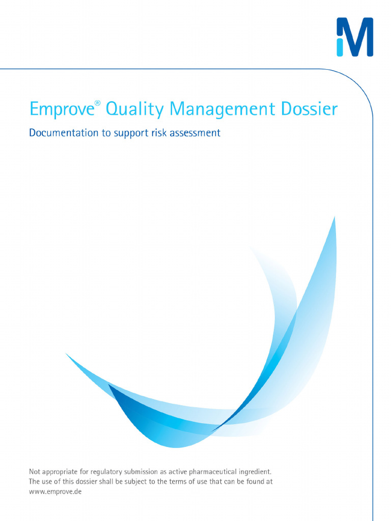 QMDossier 104731 | PDF | Pharmaceutical Industry